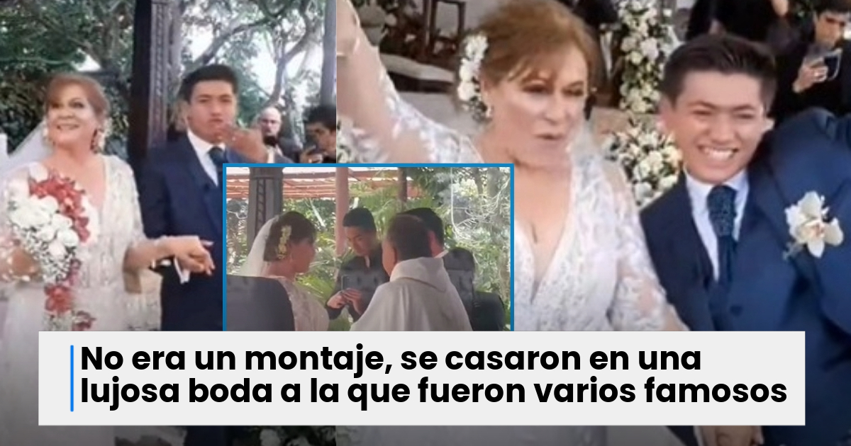 Era real Alina Lozano y Jim Velásquez ya son marido y mujer sí era